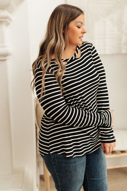 Thriving In Stripes Top