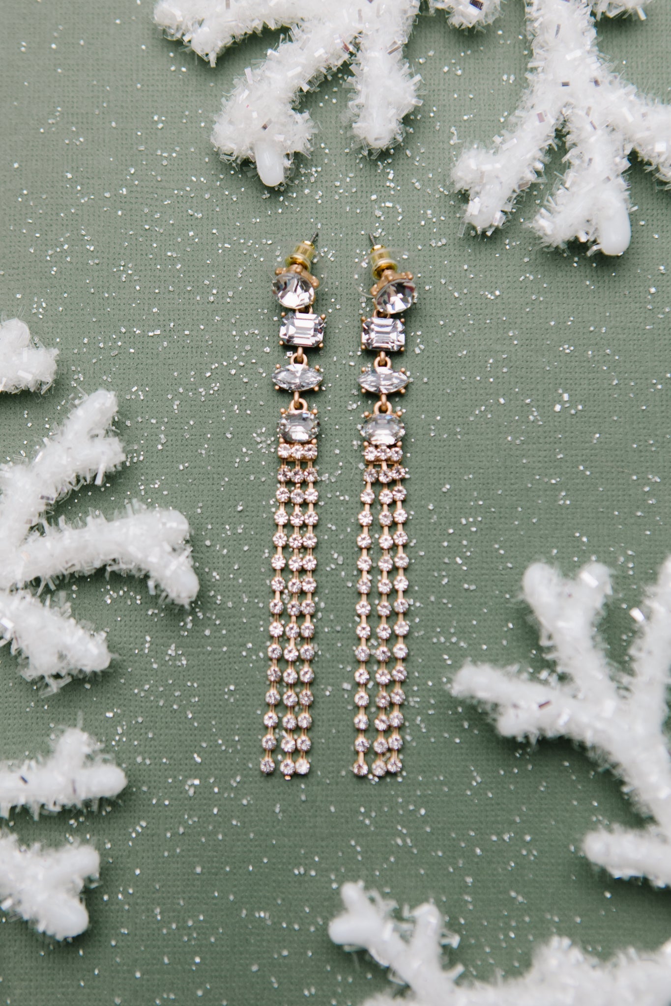 Tiered Tassel Drop Earrings