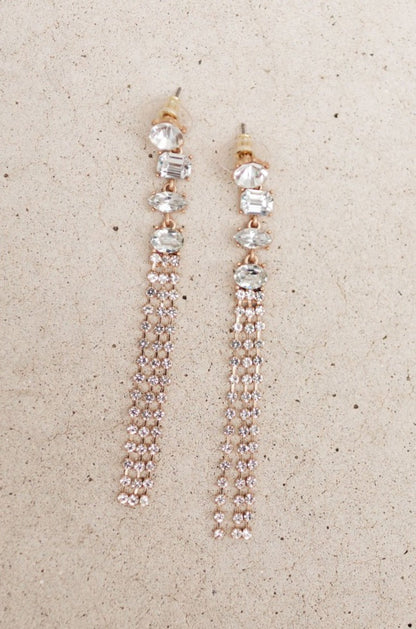 Tiered Tassel Drop Earrings