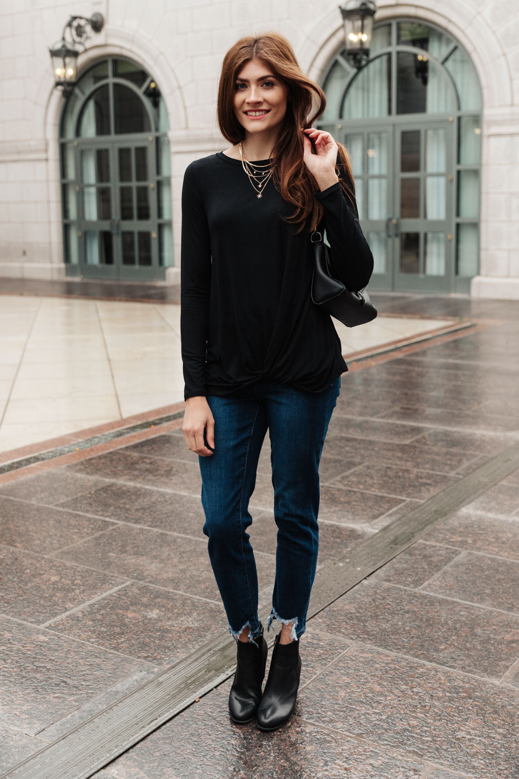 Twist And Shout Top in Black