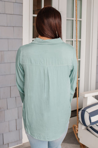 Unwavering Confidence Blouse in Light Blue