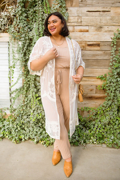 Vacay Babe Cardigan In Natural