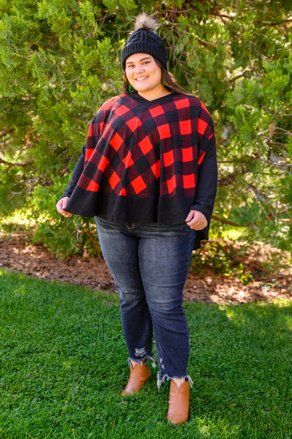 Warm Me Up Buffalo Plaid Top