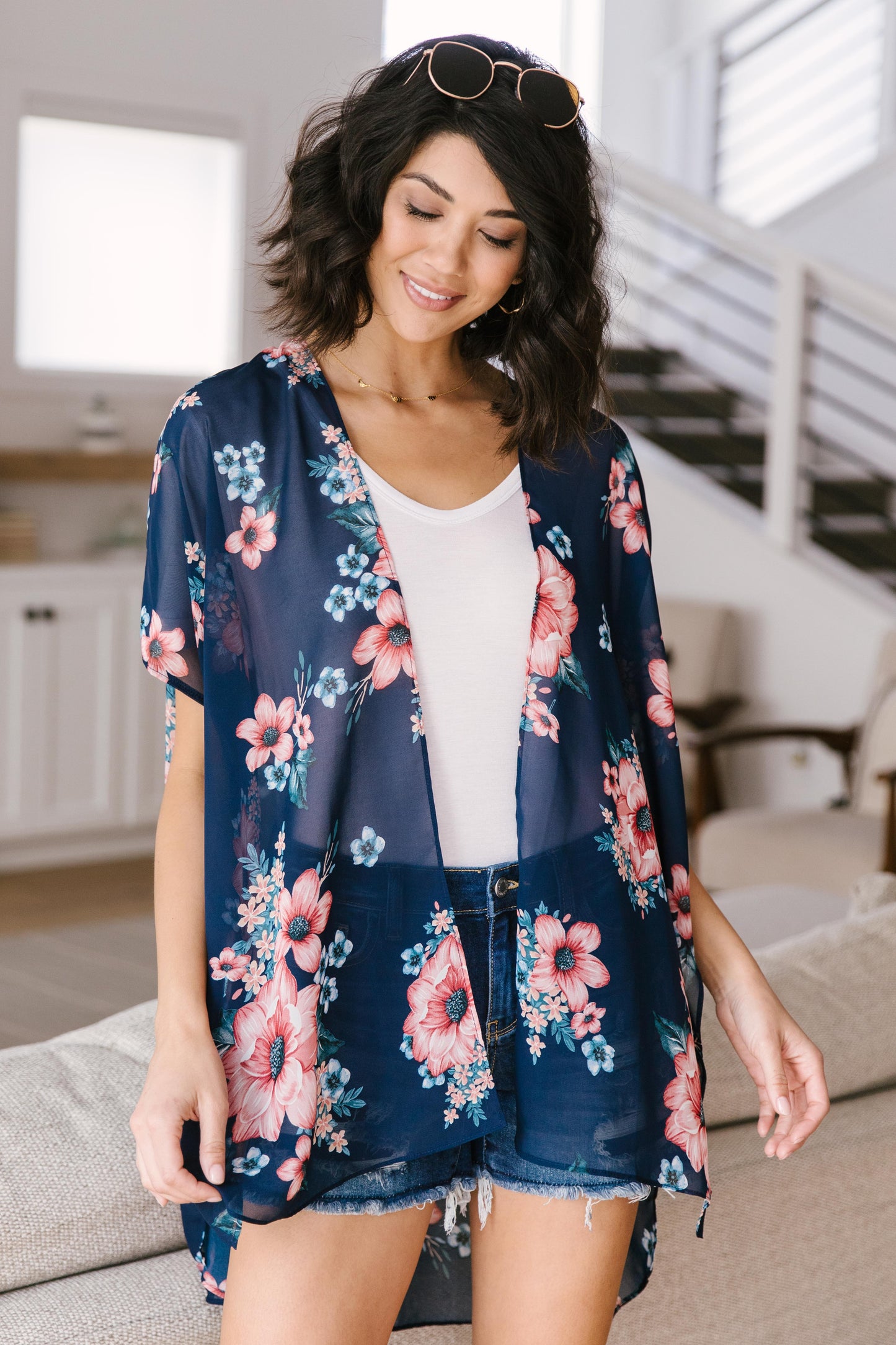 Wildflower Kimono in Blue