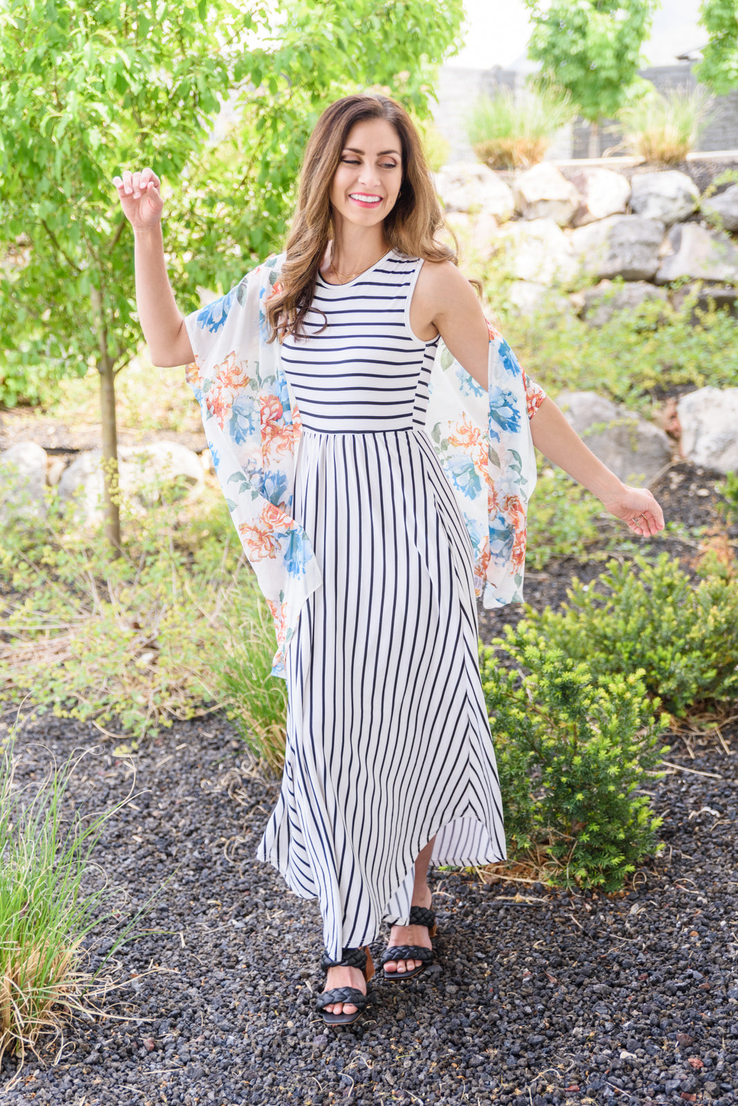 Wildflower Kimono in White