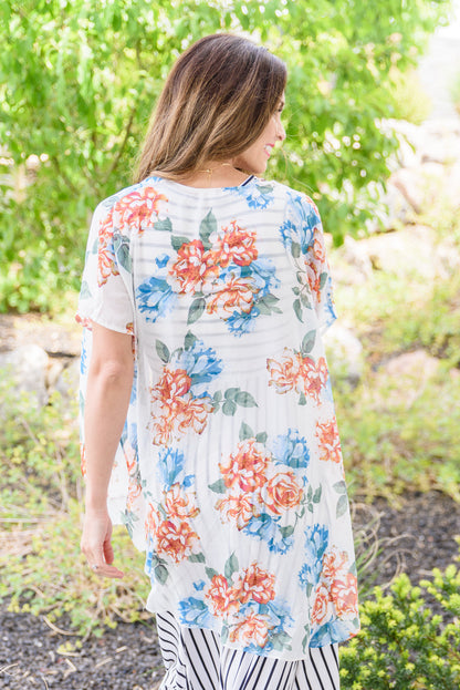 Wildflower Kimono in White