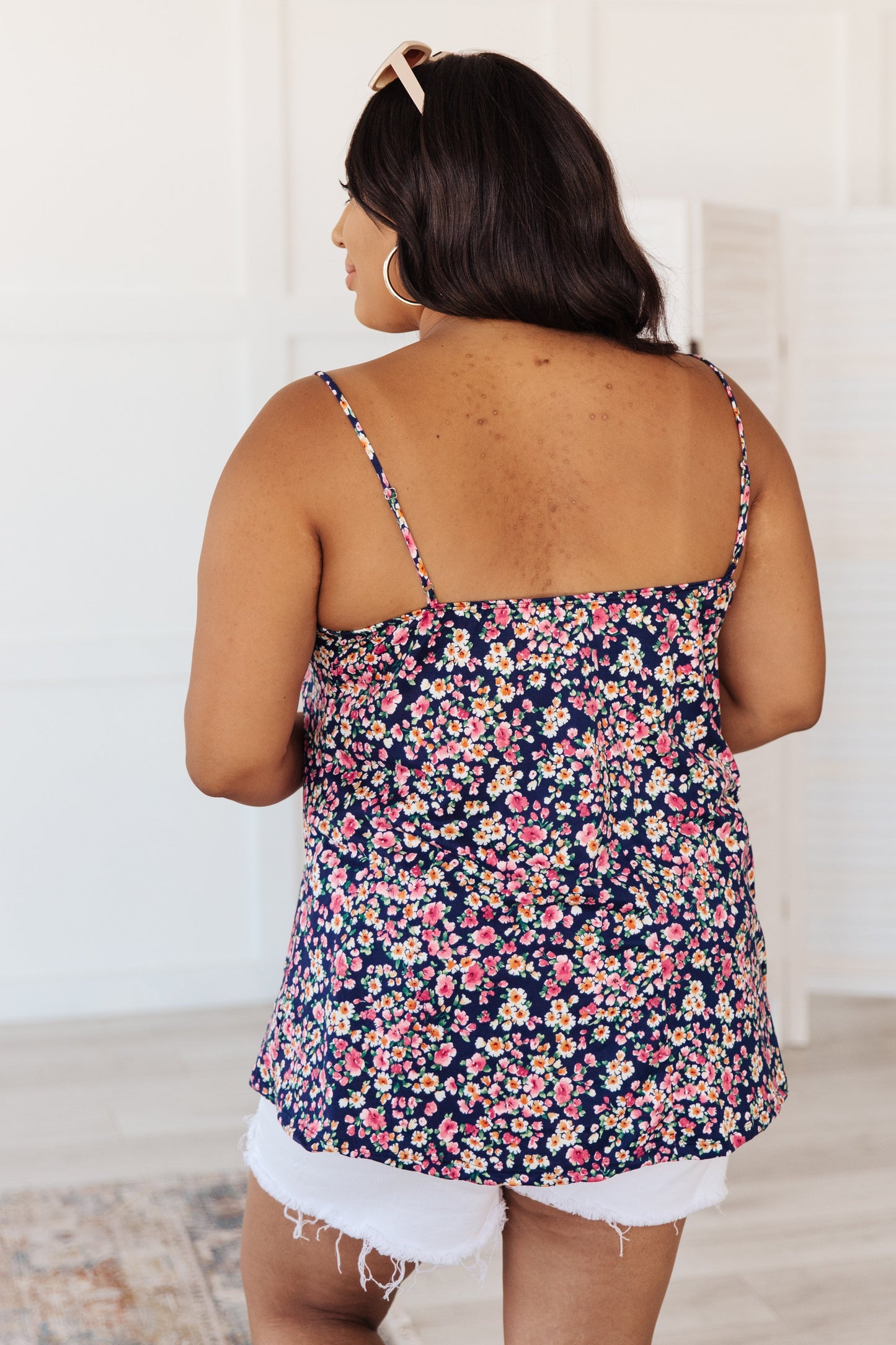 Wispy Ruffle Floral Tank