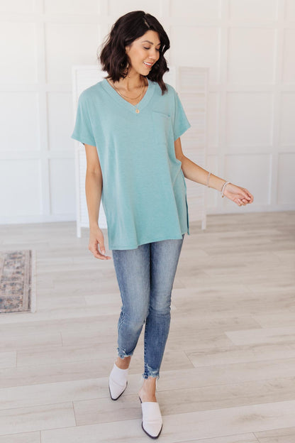 The Weekender Top in Blue