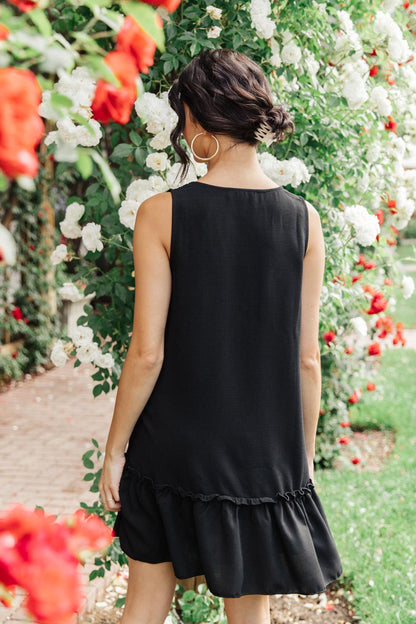 Tiered in Black Dress